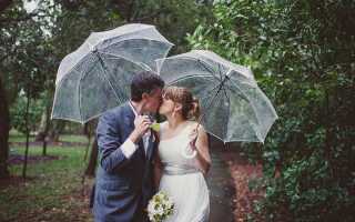 Свадебная фотосессия в дождь: обращаем непогоду в свою пользу