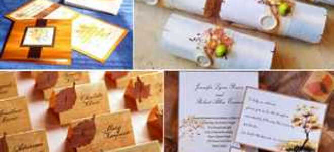 Оформление свадьбы в осеннем стиле: идеи, советы, уроки