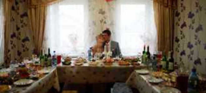 Свадьба дома – примерное меню с рецептами