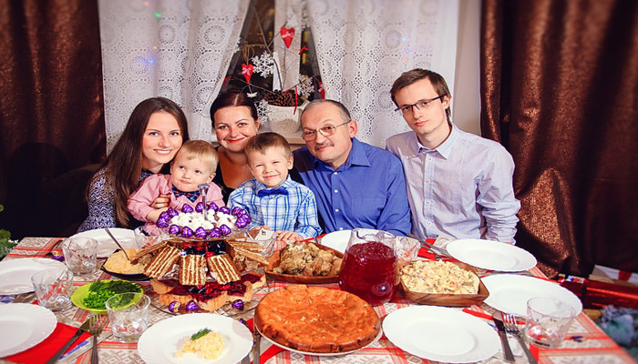 Праздник в кругу родных