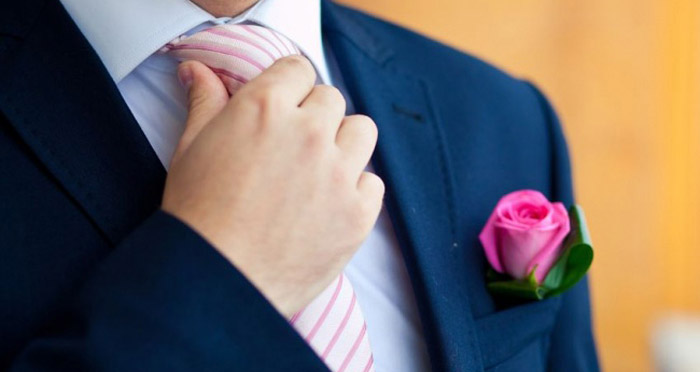 Цветовая гамма галстука на свадьбу