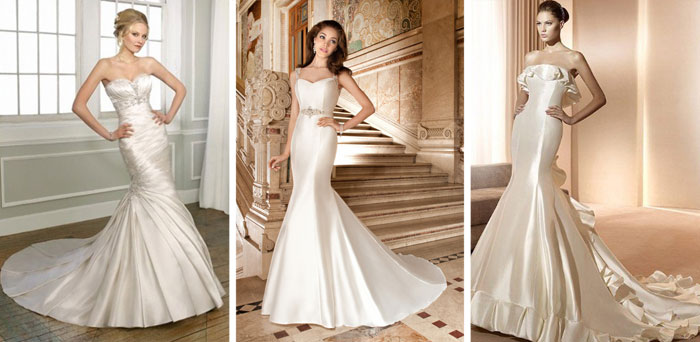 Фасон Рыбка для наряда невесты